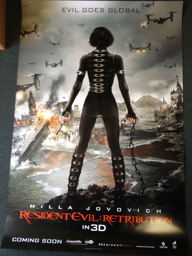 Resident Evil Retribution Original Movie Poster International Milla 
