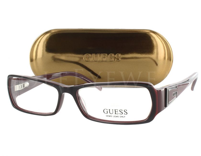 Guess GU 1561 BLKBU 54 14 135 Black Burgundy Eyeglasses  