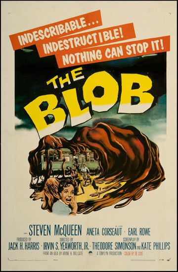 The Blob 1958 Original U.S. One Sheet Movie Poster  