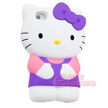 Lovely 86hero Disney 3D Hello Kitty Hard Case Cover For iphone 4 4G 4S 