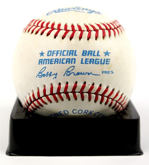 Yankee Old Timers Multi Signed Baseball DiMaggio Ford Murcer Gomez JSA 