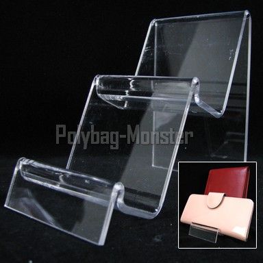 2pcs X 2 Tier Clear Retail Display Stand Handbags Purse  