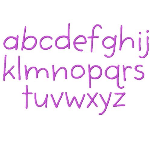 Here is a fun and zippy applique font. You can use it as an applique 