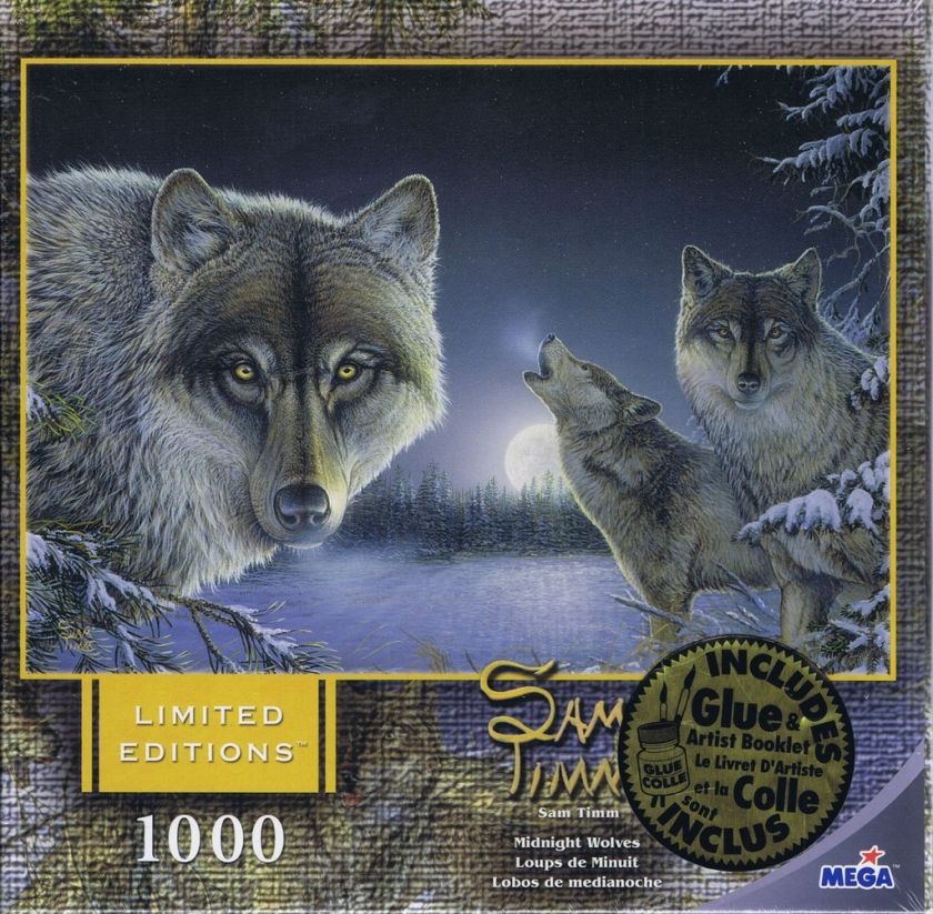 Midnight Wolves Jigsaw Puzzle 1000 Limited Editions Wildlife Sam Timm 