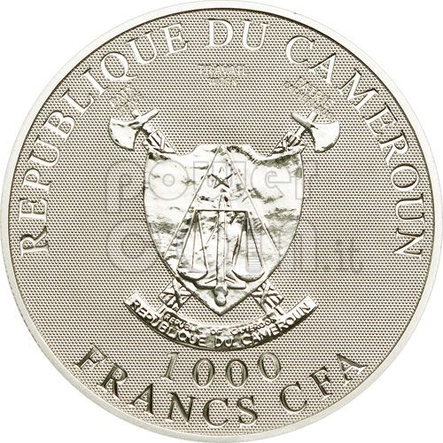 ANGEL OF LOVE Hologram Coin 1000 Francs Cameroon 2010  