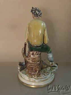 Borsato Italy THE WOODSMAN Porcelain Figurine  #1008  