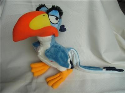 NEW  LION KING PLUSH ZAZU 12 STUFFED DOLL  