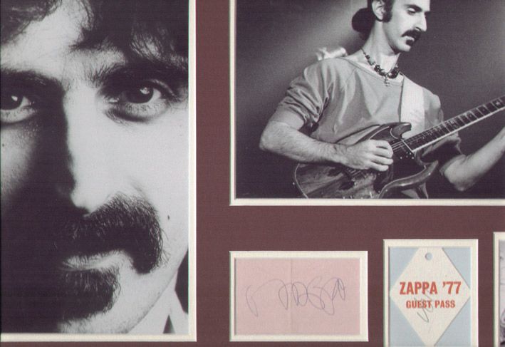 FRANK ZAPPA SIGNED AUTOGRAPH  