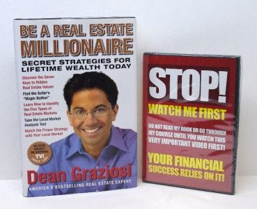 BE A REAL ESTATE MILLIONAIRE by Dean Graziosi Bonus DVD New Sealed 