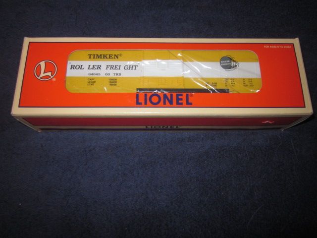   TRAINS 6464 500 TIMKEN ROLLER FREIGHT BOX CAR 6 19212 W/OB  