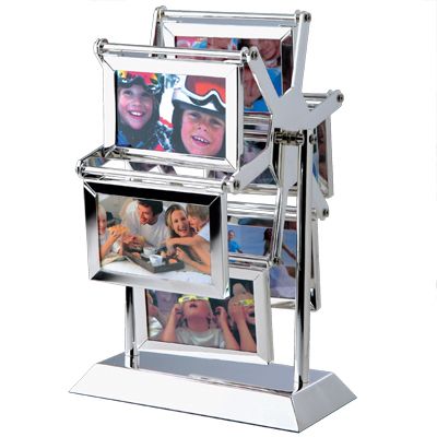 New CAROUSEL WHEELER PHOTO FRAME Holds 12 Photos  