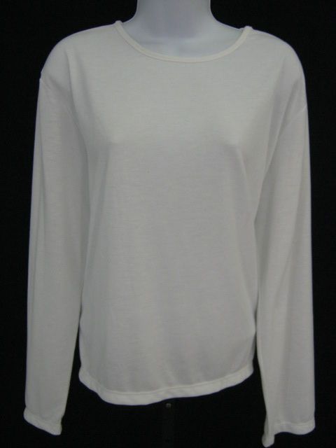 NWT WALKERS White Long Sleeve Shirt Top Sz L  