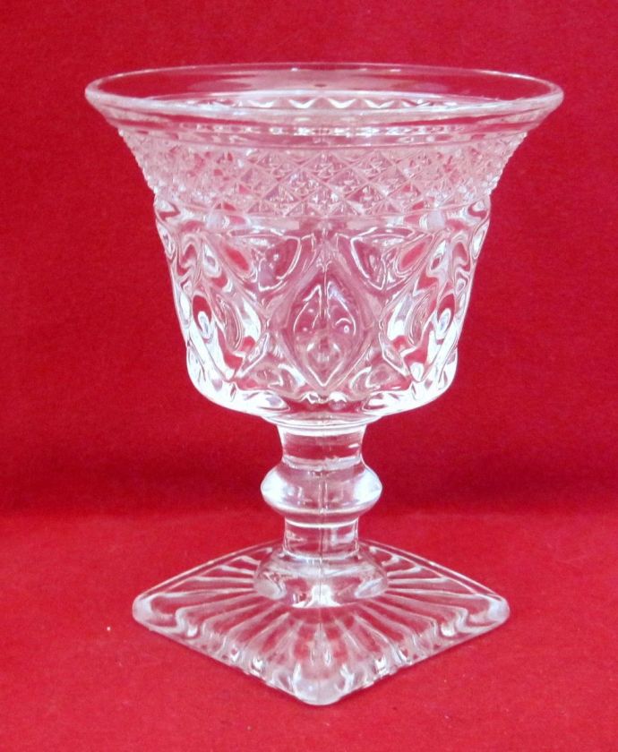 1940s Imperial Crystal Cape Cod 3 5/8 Wine Glass   3 Diameter  