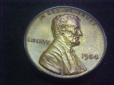 1984/84 DOUBLE DIE (EAR) LINCOLN CENT RED BU BEAUTY  