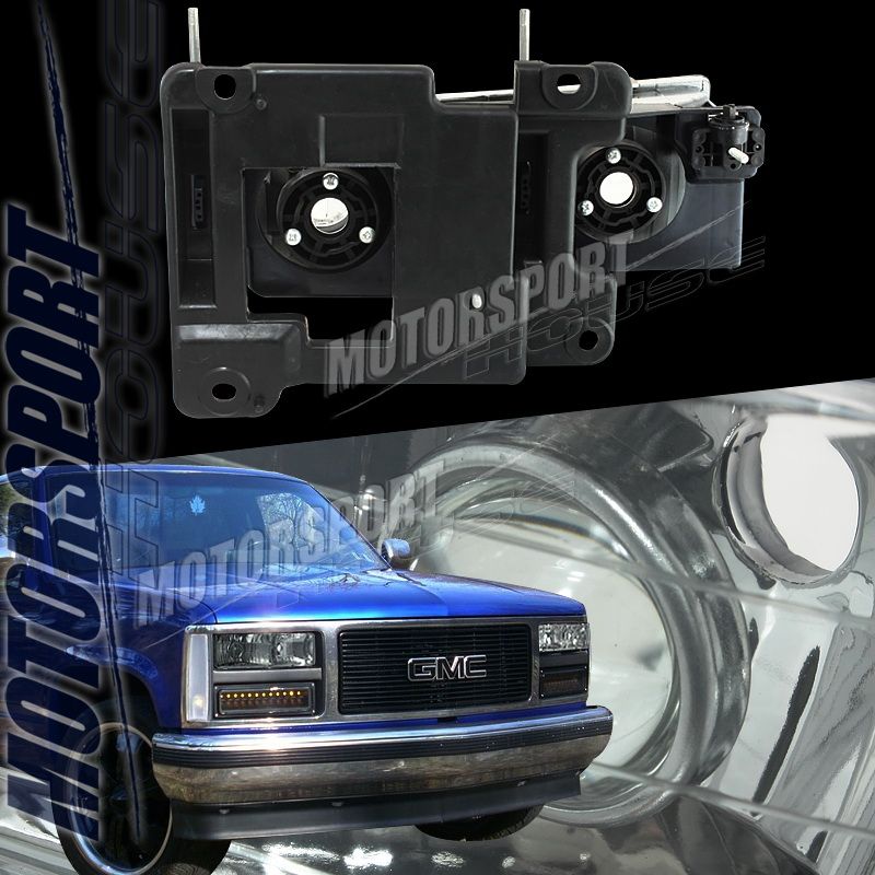 1988 1998 CHEVY / GMC C/K EURO SMOKE PROJECTOR HEADLIGHTS