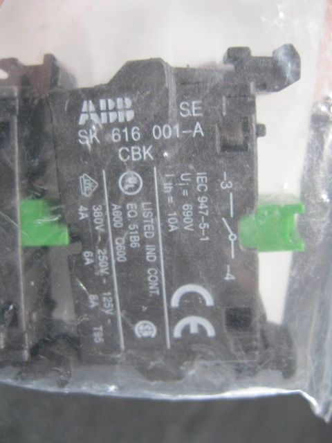 ABB SK 616 001 A CONTACT BLOCK, 1N.0  