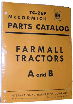FARMALL BN Antique Tractor Parts Catalog / Manuals IH  
