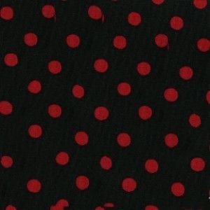 YD COFFEE SHOP BTR6122 ONYX BLACK & RED DOTS  