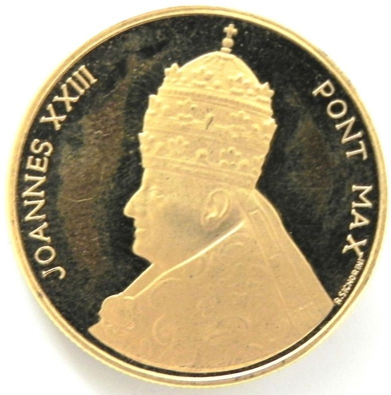 Ultra Rare Pope Joannes XXIII 18k Gold Coin Only 1 ON   