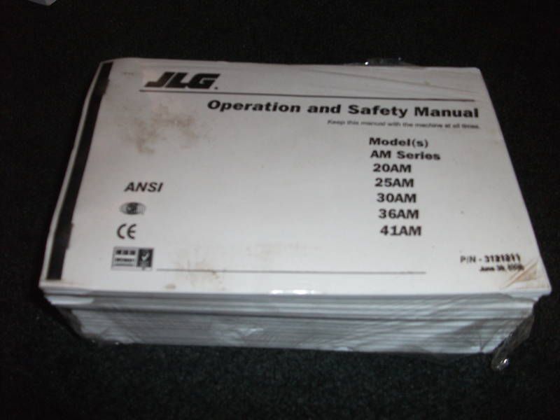 JLG 20AM 25AM 30AM 36AM 41AM operation manual  