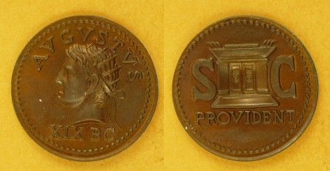Medal Provident Bank SC, Augustus XIX BC  