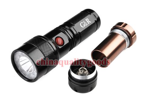 Mode 210 Lumens CREE Q3+12 LED Signal Flashlight  