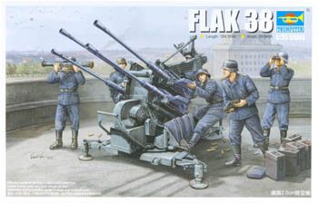 TRUMPETER 1/35 GERMAN 2CM FLAK 38 GUN MODEL KIT 2309  