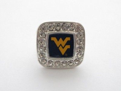 West Virginia Mountaineers Stretch Ring Jewelry WVU  