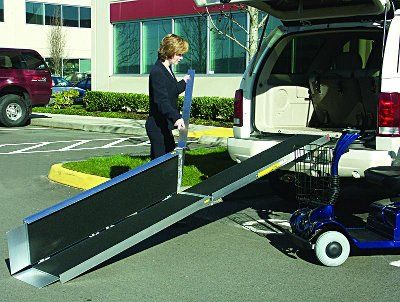 FOOT EZ ACCESS 3 FOLD TRIFOLD FOLDING ALUMINUM RAMP  