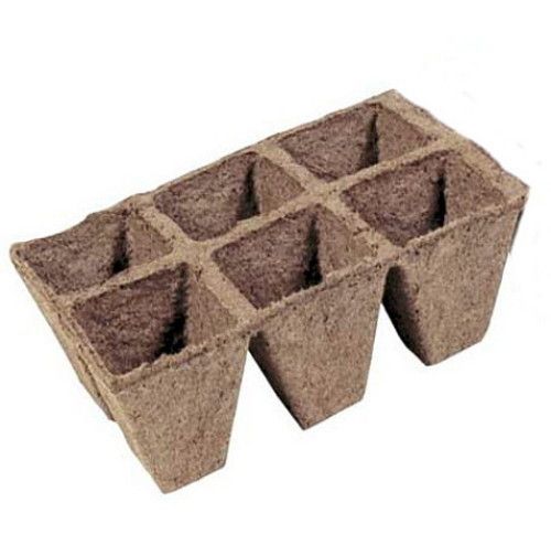 Jiffy Strips 530   Square Peat Pots 3 x 3  4 Strips  