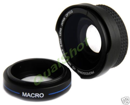 37mm FISHEYE WIDE .40X LENS For SONY HDR HC9 HC7 UX5  