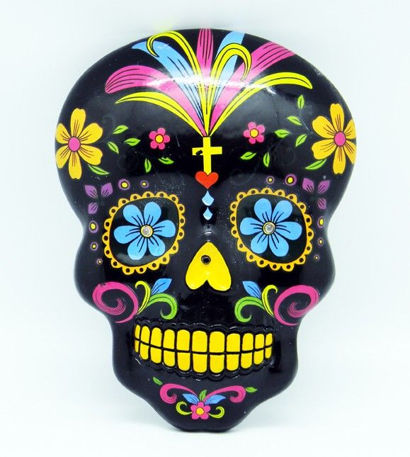 Black DAY OF THE DEAD Wall Mask  