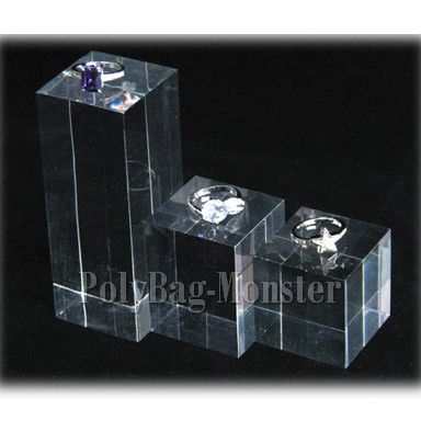 Clear Riser Presentation Displays Holder Stands 4cm  