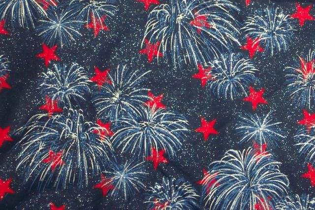 PATRIOTIC Sparkle FIREWORKS & Chenille Dress CUSTOM  