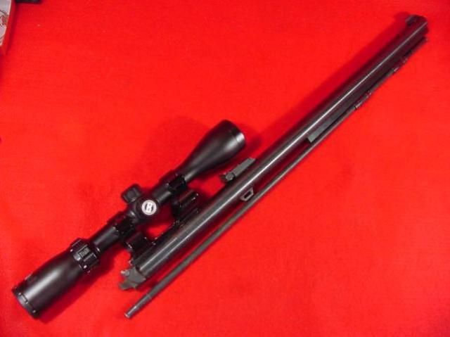 Thompson TC New Englander 50 Cal Muzzleloader Rifle Barrel w/ Bushnell 