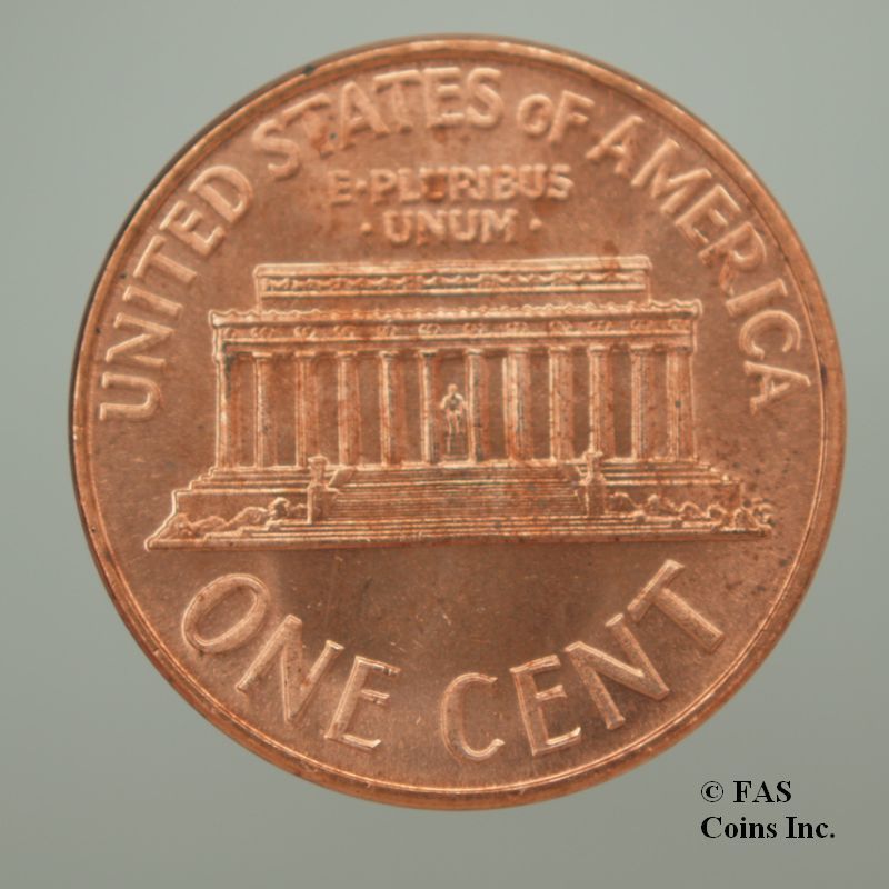1965 Choice SMS Lincoln Memorial Penny Cent US Coin  