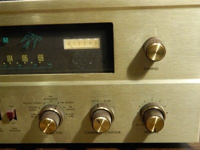 VINTAGE FISHER 500C 500 C TUBE RECEIVER AND MANUAL  