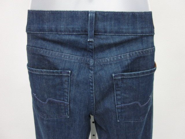 FOR ALL MANKIND Dark Blue Wash Short Denim Jeans 28  