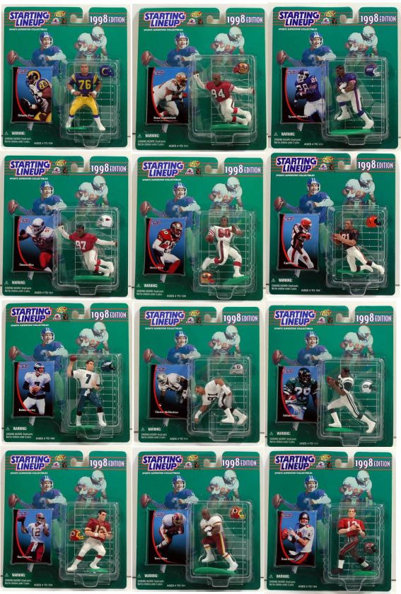 1998 SLU STARTING LINEUPS NFL FOOTBALL LOT 36 FIGURES  