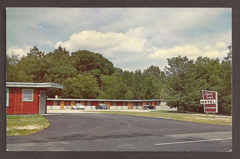 POSTCARD SHADY LAWN MOTEL, WHITE RIVER JCT., VT  