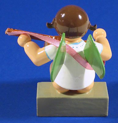 Wendt & Kuhn Sitting Angel Play Guitar German Figurine  