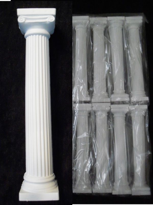 or 8 Set Lot Grecian Cake Pillars White 6 SEPARATOR  