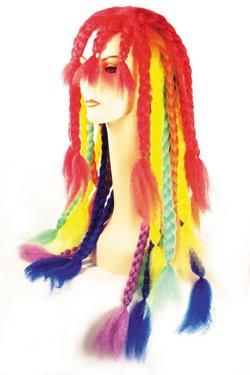 RAINBOW DREADLOCKS CLOWN DREADS WIG WIGS HALLOWEEN  