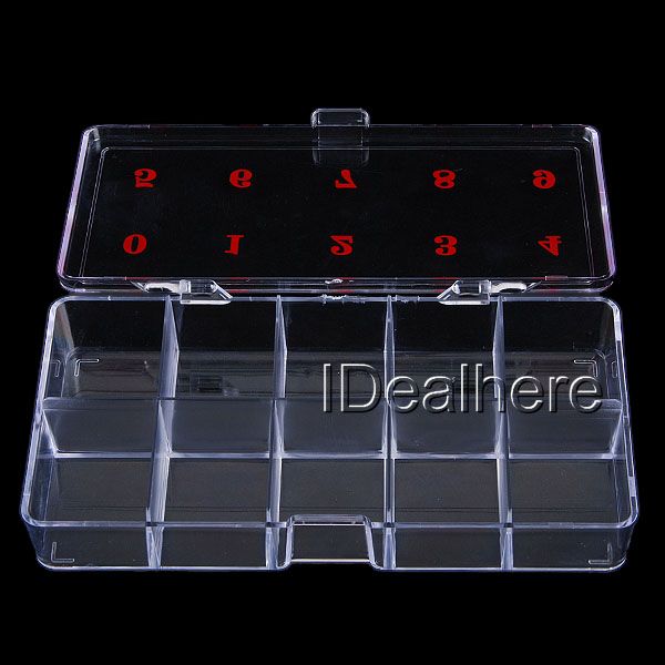 New Nail Art Display Box Case Storage Acrylic Container  