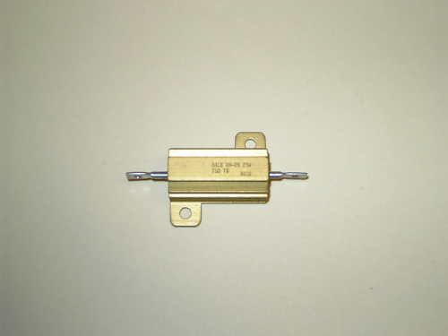 Ohm 25 Watt Resistor Gold Metal Case Ohms Watts  