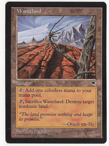 MTG Wasteland 1X (Magic) EX NM Tempest (Legacy)  