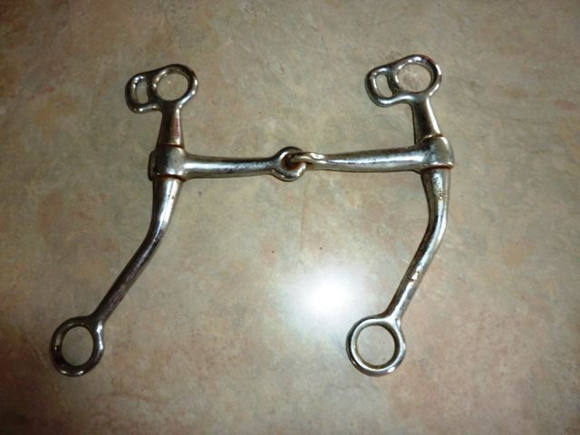 Used Western Horse Bit TOM THUMB Snaffle Good Condition Bridle Saddle 