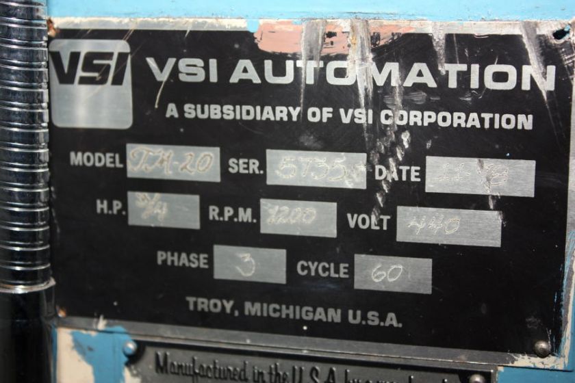 VSI Automation Radial Riveter Spinomatic TM 20 1/2 Dia  