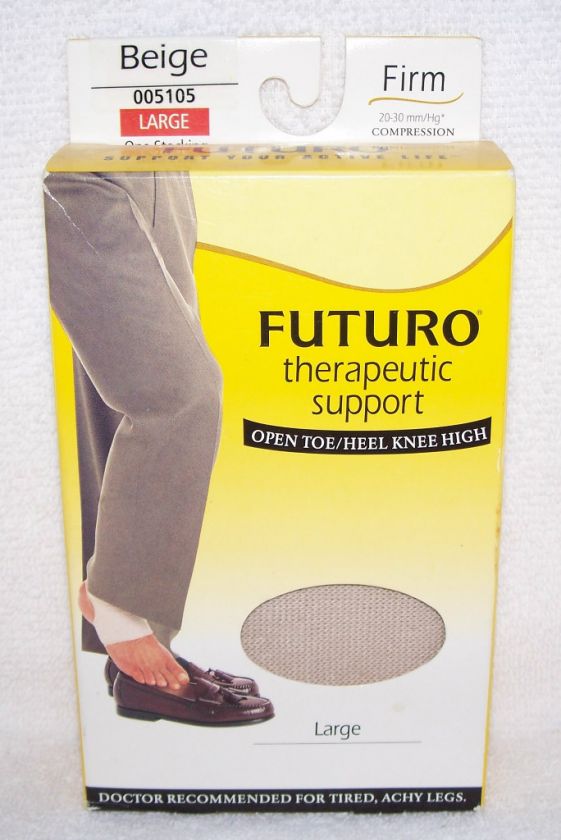 Futuro Therapeutic Support Open Toe & Heel Knee High Large 