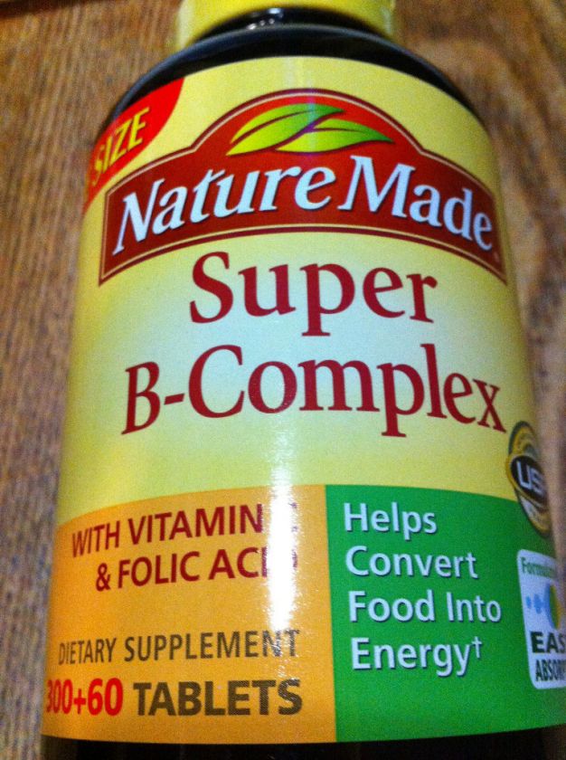 NATURE MADE SUPER B COMPLEX 300+60 TABS. W/VIT. C/FOLIC ACID/B 12 JUN 